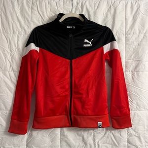 Puma Boys Zip Up Sweater